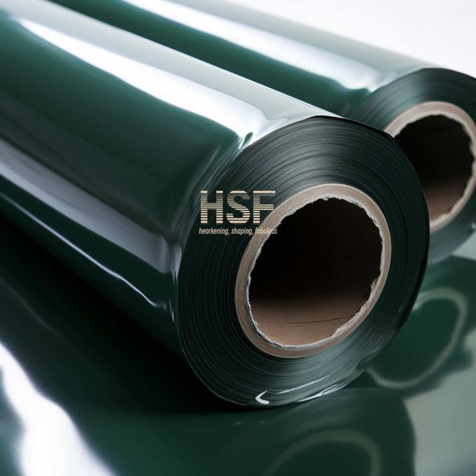 60Î¼m opaque green PE release film product sample