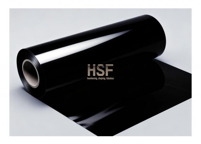 Close-up view of 120μm Black CPE Base Film surface texture